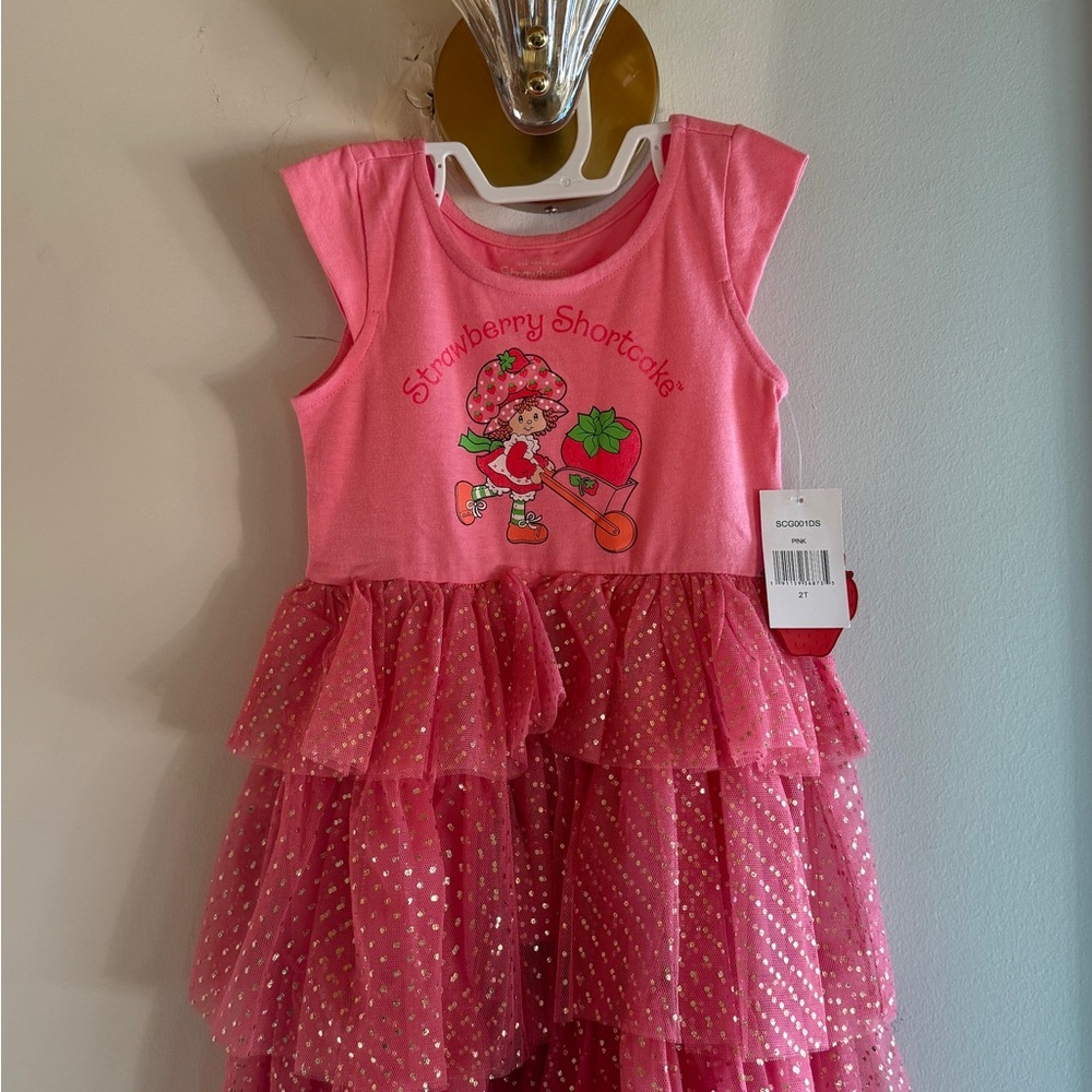 Strawberry Shortcake Pink Kids Casual Dress